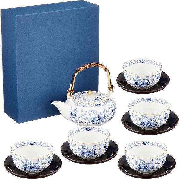 9682-23031 ナルミ NARUM ミラノ ボーンチャイナ  茶器揃い 茶たく付 5人用 国内正規品 送料無料 爆買