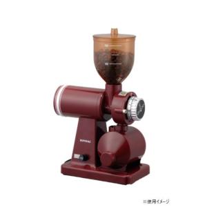 電動コーヒーミル レトロ おしゃれ ダイヤル式 調整 家庭用 カフェ 珈琲 キッチン用品 プレゼント ボンマック コーヒーミル レッド